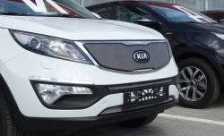 1 539 р. Сетка в решетку радиатора Russtal  KIA Sportage  3 SL (2014-2016) рестайлинг (хром)  с доставкой в г. Санкт‑Петербург. Увеличить фотографию 7