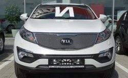 1 539 р. Сетка в решетку радиатора Russtal  KIA Sportage  3 SL (2014-2016) рестайлинг (хром)  с доставкой в г. Санкт‑Петербург. Увеличить фотографию 8