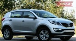 Защита переднего бампера одинарная Souz-96 (d42). KIA Sportage 3 SL дорестайлинг (2010-2014)