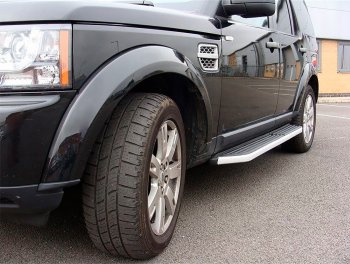 18 299 р. Подножки боковые WINBO Land Rover Discovery 4 L319 (2009-2016)  с доставкой в г. Санкт‑Петербург. Увеличить фотографию 1