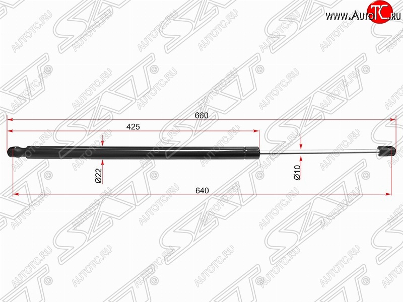 1 019 р. Упор крышки багажника SAT  Land Rover Range Rover Sport  1 L320 (2005-2013) дорестайлинг, рестайлинг  с доставкой в г. Санкт‑Петербург