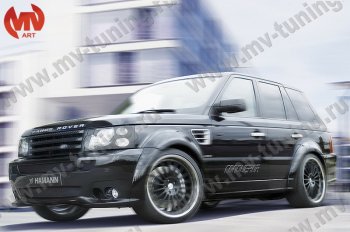 23 899 р. Пороги накладки HAMMAN  Land Rover Range Rover Sport  1 L320 (2005-2009) дорестайлинг (Неокрашенные)  с доставкой в г. Санкт‑Петербург. Увеличить фотографию 3