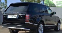 5 599 р. Одинарная защита заднего бампера из трубы диаметром 63 мм (Voque) Russtal  Land Rover Range Rover  4 L405 (2012-2017) дорестайлинг  с доставкой в г. Санкт‑Петербург. Увеличить фотографию 4