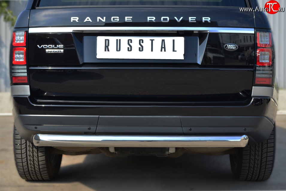 17 649 р. Одинарная защита заднего бампера из трубы диаметром 76 мм (Voque) Russtal Land Rover Range Rover 4 L405 дорестайлинг (2012-2017)  с доставкой в г. Санкт‑Петербург