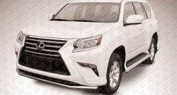 15 249 р. Одинарная защита переднего бампера из трубы диаметром 57 мм Slitkoff Lexus GX460 J150 2-ой рестайлинг (2019-2022) (Нержавейка, Полированная)  с доставкой в г. Санкт‑Петербург. Увеличить фотографию 1