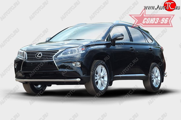 1 052 р. Защита переднего бампера одинарная Souz-96 (d60).  Lexus RX  270 - RX450H  AL10  с доставкой в г. Санкт‑Петербург