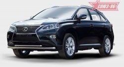 Защита переднего бампера одинарная Souz-96 (d60/42). Lexus RX 350 AL10 рестайлинг (2012-2015)