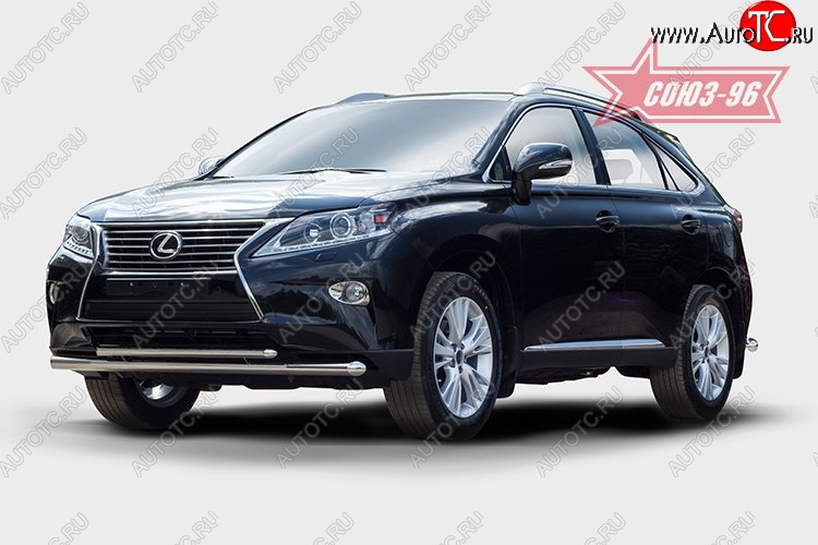 24 659 р. Защита переднего бампера одинарная Souz-96 (d60/42). Lexus RX350 AL10 рестайлинг (2012-2015)  с доставкой в г. Санкт‑Петербург