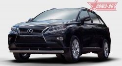 Защита переднего бампера одинарная из овальной трубы Souz-96 (d75х42). Lexus RX 350 AL10 рестайлинг (2012-2015)