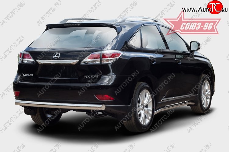 15 704 р. Овальная защита заднего бампера (d75х42) Souz-96 Lexus RX 270 AL20 дорестайлинг (2015-2019)  с доставкой в г. Санкт‑Петербург