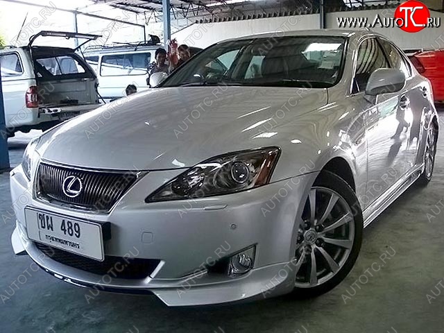 9 299 р. Накладка на передний бампер WALD SPORTS LINE Lexus IS250 XE20 седан дорестайлинг (2005-2013) (Неокрашенная)  с доставкой в г. Санкт‑Петербург