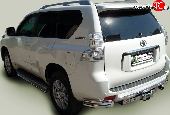 10 299 р. Фаркоп Лидер Плюс (c нерж. пластиной)  Lexus GX460  J150 (2009-2013), Lexus GX470  J120 (2002-2007), Toyota Land Cruiser Prado  J120 (2002-2009) (Без электропакета)  с доставкой в г. Санкт‑Петербург