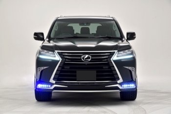 22 699 р. Накладка на передний бампер Автократ (без LED-оптики) Lexus LX450d J200 2-ой рестайлинг (2015-2022) (Неокрашенная)  с доставкой в г. Санкт‑Петербург. Увеличить фотографию 11