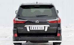 13 999 р. Защита заднего бампера (Ø63 мм уголки, нержавейка) Russtal Lexus LX450d J200 2-ой рестайлинг (2015-2022)  с доставкой в г. Санкт‑Петербург. Увеличить фотографию 1