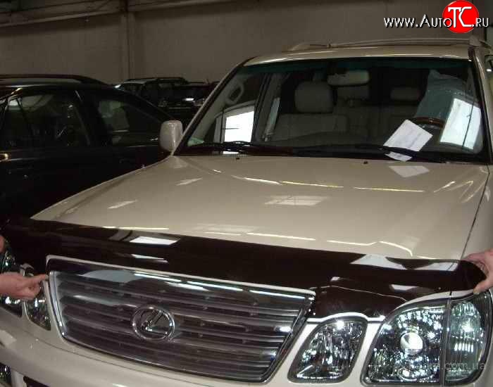 3 089 р. Дефлектор капота NovLine  Lexus LX470  J100 (1998-2002) дорестайлинг  с доставкой в г. Санкт‑Петербург