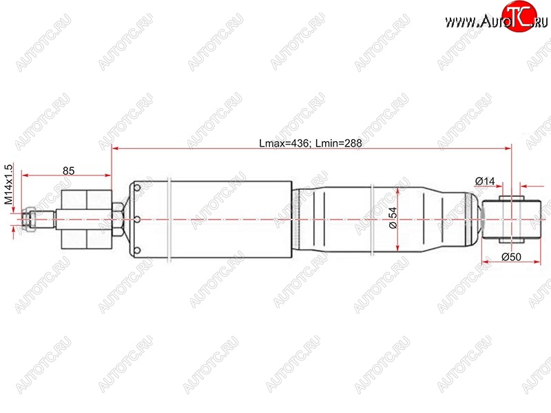 2 499 р. Амортизатор передний LH=RH SAT Toyota Land Cruiser 100 дорестайлинг (1998-2002)  с доставкой в г. Санкт‑Петербург