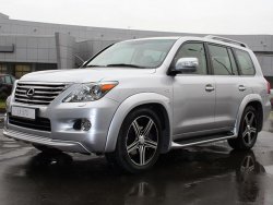 17 499 р. Накладки на колёсные арки GOLDMAN DAMD Lexus LX570 J200 дорестайлинг (2007-2012) (Неокрашенные)  с доставкой в г. Санкт‑Петербург. Увеличить фотографию 2