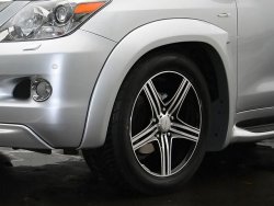 17 499 р. Накладки на колёсные арки GOLDMAN DAMD Lexus LX570 J200 дорестайлинг (2007-2012) (Неокрашенные)  с доставкой в г. Санкт‑Петербург. Увеличить фотографию 4