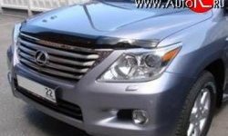 3 089 р. Дефлектор капота NovLine Lexus LX570 J200 дорестайлинг (2007-2012)  с доставкой в г. Санкт‑Петербург. Увеличить фотографию 1