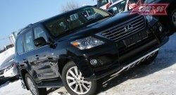 Защита переднего бампера с элементами из профильной трубы Souz-96 (d42) Lexus LX 570 J200 дорестайлинг (2007-2012)