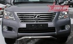 22 999 р. Защита переднего бампера Souz-96 (d60) Lexus LX570 J200 дорестайлинг (2007-2012)  с доставкой в г. Санкт‑Петербург. Увеличить фотографию 1