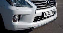 14 999 р. Защита переднего бампера Russtal из овальной трубы диаметром 75x42 мм Lexus LX570 J200 дорестайлинг (2007-2012)  с доставкой в г. Санкт‑Петербург. Увеличить фотографию 2