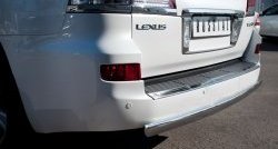 14 999 р. Защита заднего бампера (Ø75х42 мм, нержавейка) Russtal Lexus LX570 J200 дорестайлинг (2007-2012)  с доставкой в г. Санкт‑Петербург. Увеличить фотографию 2