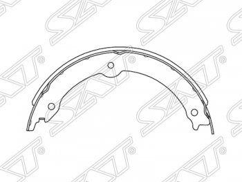 2 049 р. Колодки ручного тормоза SAT (комплект, 4 шт.)  Lexus LX570  J200 (2007-2012), Toyota Land Cruiser  200 (2007-2012), Toyota Sequoia (2007-2017), Toyota Tundra  XK50 (2007-2013)  с доставкой в г. Санкт‑Петербург. Увеличить фотографию 1