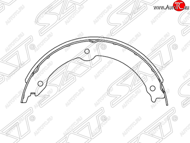 2 049 р. Колодки ручного тормоза SAT (комплект, 4 шт.)  Lexus LX570  J200 (2007-2012), Toyota Land Cruiser  200 (2007-2012), Toyota Sequoia (2007-2017), Toyota Tundra  XK50 (2007-2013)  с доставкой в г. Санкт‑Петербург