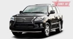 Защита переднего бампера труба d76 SOUZ_96 Lexus LX 570 J200 1-ый рестайлинг (2012-2015)