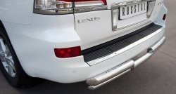 22 999 р. Защита заднего бампера (2 трубы Ø76 и 42 мм, нержавейка) SLITKOFF  Lexus LX570  J200 (2012-2015) 1-ый рестайлинг  с доставкой в г. Санкт‑Петербург. Увеличить фотографию 2