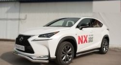 16 999 р. Защита переднего бампера (Ø63 мм волна, нержавейка, F-SPORT) Russtal  Lexus NX200T  Z10 (2014-2017)  с доставкой в г. Санкт‑Петербург. Увеличить фотографию 4