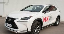 17 299 р. Защита переднего бампера (Ø75х42 мм, нержавейка, F-SPORT) Russtal Lexus NX200T Z10 (2014-2017)  с доставкой в г. Санкт‑Петербург. Увеличить фотографию 4