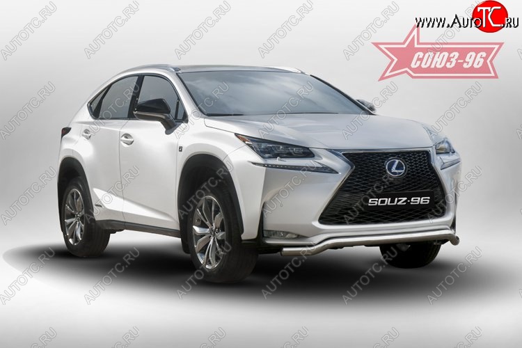 18 764 р. Защита переднего бампера одинарная Sport Souz-96 Premium (d60) Lexus NX200 Z10 дорестайлинг (2014-2017)  с доставкой в г. Санкт‑Петербург