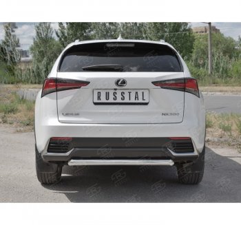 8 999 р. Защита заднего бампера (Ø63 мм, нержавейка) Russtal Lexus NX300h Z10 дорестайлинг (2014-2017)  с доставкой в г. Санкт‑Петербург. Увеличить фотографию 4