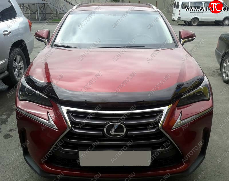 2 999 р. Дефлектор капота SIM Lexus NX200 Z10 дорестайлинг (2014-2017)  с доставкой в г. Санкт‑Петербург