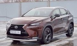 16 999 р. Защита переднего бампера (Ø63 мм, нержавейка) Russtal Lexus NX200 Z10 дорестайлинг (2014-2017)  с доставкой в г. Санкт‑Петербург. Увеличить фотографию 2