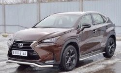 17 899 р. Защита переднего бампера (Ø63 мм волна, нержавейка) Russtal Lexus NX200 Z10 дорестайлинг (2014-2017)  с доставкой в г. Санкт‑Петербург. Увеличить фотографию 2