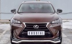 17 899 р. Защита переднего бампера (Ø63 мм волна, нержавейка) Russtal  Lexus NX200  Z10 (2014-2017) дорестайлинг  с доставкой в г. Санкт‑Петербург. Увеличить фотографию 1