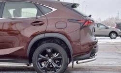 17 799 р. Защита заднего бампера (Ø63 мм уголки, нержавейка) Russtal Lexus NX200 Z10 дорестайлинг (2014-2017)  с доставкой в г. Санкт‑Петербург. Увеличить фотографию 3