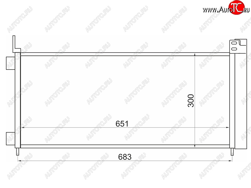 8 699 р. Радиатор кондиционера SAT Lexus NX200 Z10 дорестайлинг (2014-2017)  с доставкой в г. Санкт‑Петербург