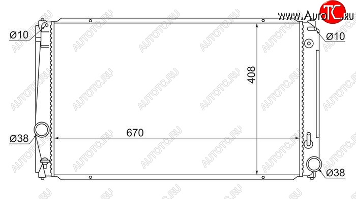 4 399 р. Радиатор двигателя SAT (трубчатый, МКПП/АКПП)  Lexus NX200  Z10 (2014-2021), Lexus NX300h  Z10 (2014-2017), Toyota Alphard  H20 (2008-2015), Toyota Estima  AHR20,XR50 (2006-2008), Toyota RAV4  XA40 (2012-2019), Toyota Vellfire (2008-2015)  с доставкой в г. Санкт‑Петербург