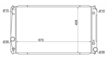 5 399 р. Радиатор двигателя SAT  Lexus NX200 (Z10), NX300h (Z10), Toyota Alphard (H20,  H30), RAV4 (XA305,  XA30,  XA40), Vellfire  с доставкой в г. Санкт‑Петербург. Увеличить фотографию 1