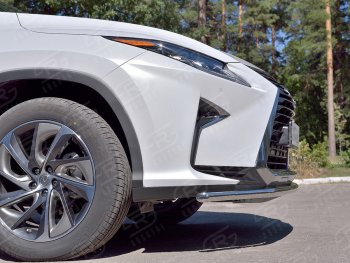 18 999 р. Защита переднего бампера (Ø42 мм, нержавейка, кроме F-Sport) Russtal  Lexus RX350L  AL20 (2017-2022) дорестайлинг, рестайлинг  с доставкой в г. Санкт‑Петербург. Увеличить фотографию 3