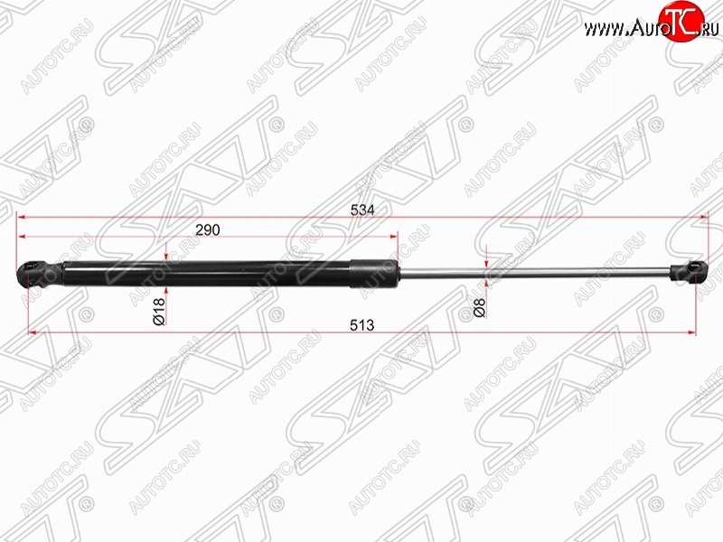 719 р. Левый упор капота SAT (газовый)  Lexus RX350  AL10 - RX450H  AL10  с доставкой в г. Санкт‑Петербург