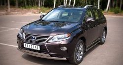 24 999 р. Защита переднего бампера (2 трубыØ75х42 мм, нержавейка) Russtal Lexus RX270 AL10 дорестайлинг (2010-2012)  с доставкой в г. Санкт‑Петербург. Увеличить фотографию 4