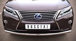 14 799 р. Одинарная защита переднего бампера диаметром 63 мм Russtal Lexus RX350 AL10 дорестайлинг (2008-2012)  с доставкой в г. Санкт‑Петербург. Увеличить фотографию 1