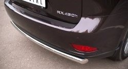 16 799 р. Одинарная защита заднего бампера из трубы диаметром 63 мм SLITKOFF Lexus RX270 AL10 дорестайлинг (2010-2012)  с доставкой в г. Санкт‑Петербург. Увеличить фотографию 3