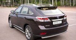 16 799 р. Одинарная защита заднего бампера из трубы диаметром 63 мм SLITKOFF Lexus RX270 AL10 дорестайлинг (2010-2012)  с доставкой в г. Санкт‑Петербург. Увеличить фотографию 4