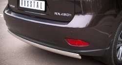 16 849 р. Защита заднего бампера (Ø75x42 мм, нержавейка) Russtal Lexus RX270 AL10 дорестайлинг (2010-2012)  с доставкой в г. Санкт‑Петербург. Увеличить фотографию 3